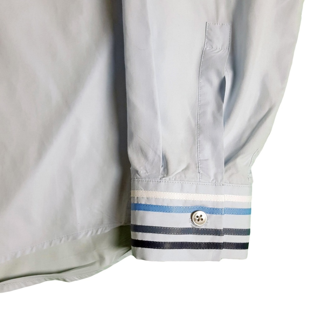 Hugo Boss Mens Cotton Dress Shirt Size Medium Blue - Picture 6 of 8